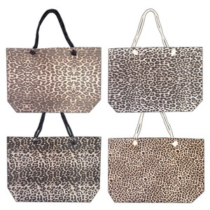 Leopar Desenli Fermuarlı Plaj Çantası #3